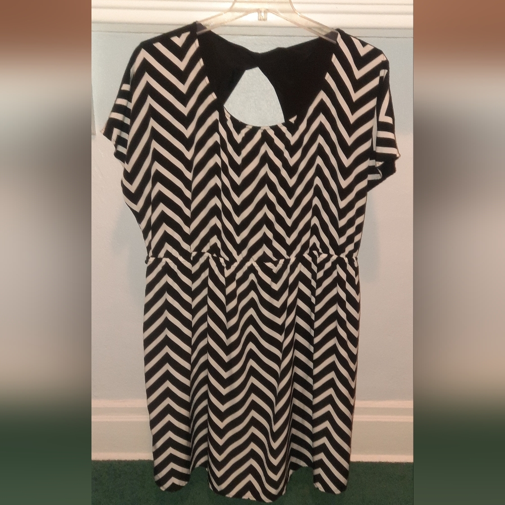 Lane bryant unlined striped dress